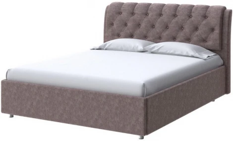 PROxSON Кровать Chester (Ткань: Велюр Gratta 8 Брауни) 90x200