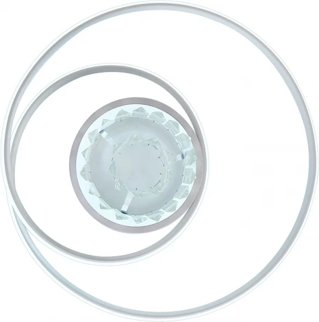 Потолочная люстра светодиодная Natali Kovaltseva Crystal LED LAMPS 81115/1C с пультом ДУ, моб. приложением 100W, белый, LED