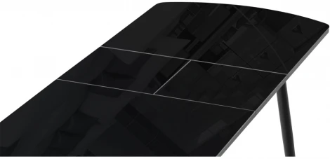 Стеклянный стол Woodville Бейкер черный 551082