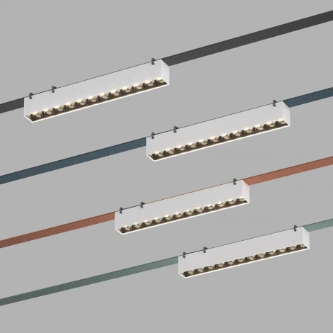 Трековый светильник Downlight 48V Denkirs Belty Grill DK5571-WB (LED)