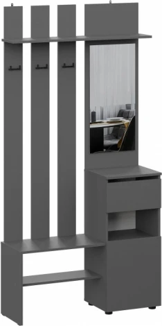 Прихожая Woodville Сибити графит серый арт.582748