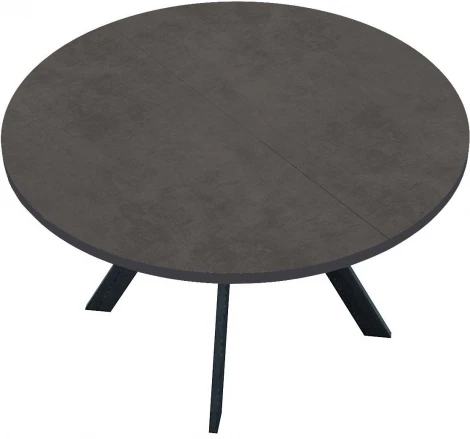 Стол DikLine RD100 Хромикс бронза,опоры черные