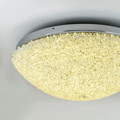 Потолочная люстра светодиодная хрустальная с пультом с регулировкой цветовой температуры Modelux MODELUX ML.2320.700 CR