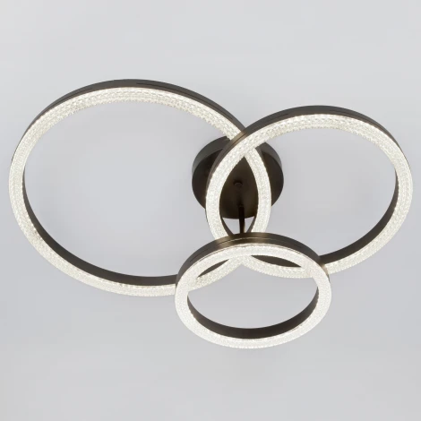 Потолочная люстра на штанге светодиодная с пультом ЭРА Bloom CLL-1-110-RC BK