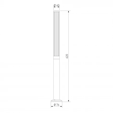 Наземный светильник светодиодный Elektrostandard Peak 35196/F черный