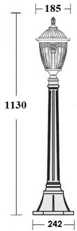 Наземный фонарь Oasis Light FES 86307 Bl (220V, IP44)