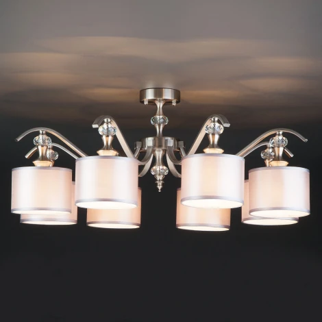 Потолочная люстра Eurosvet Ofelia 60070/8 сатин-никель