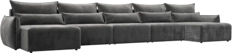 Диван п-образный Лига-051 НПБ МегаЛонг Лига Диванов (Велюр) арт.128680