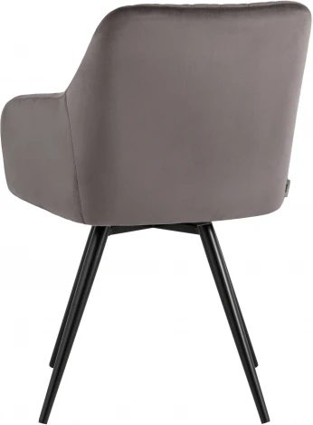 Стул вращающийся Дастин велюр тёмно-серый УТ000036173