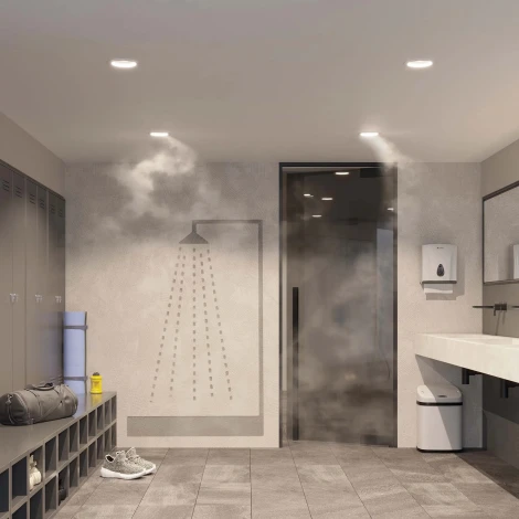 Точечный светильник встраиваемый MS-MIST-BUILT-R105-9W Warm3000 (WH, 110 deg, 230V) (Arlight, IP54 Металл) 041614