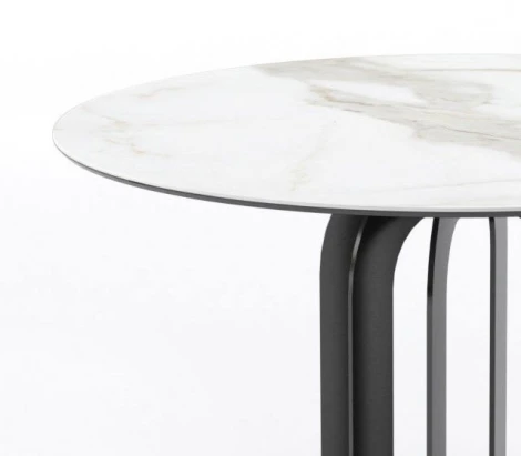 Стол Top Concept круглый Capri 100, керамика белая