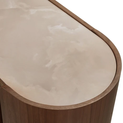 Буфет SELECT 3138 глянцевая керамика ТОСКАНЕ/орех/золото ESF 5895