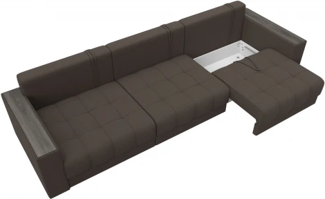 Диван прямой с декором Лига-049 НПБ Лонг Лига Диванов (Рогожка) арт.128417