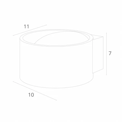 Настенный светильник Arte Lamp Cerchio A1417AP-1GY