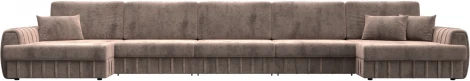 Диван П-образный Лига-057 НПБ МегаЛонг Лига Диванов (Велюр) арт.129362