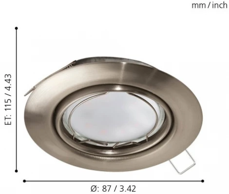 Встраиваемый точечный светильник Eglo Peneto 94242 (220V)