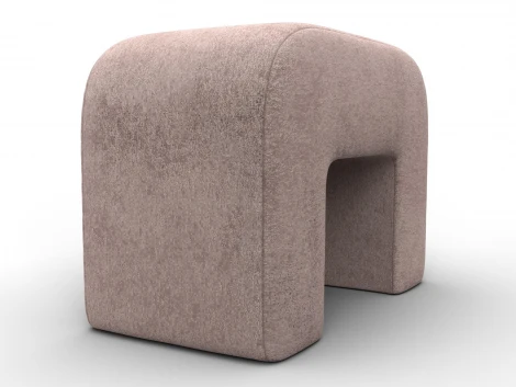 Пуф 008 (ДСП,Брус,Фанера,Велюр/Бежевый) Лига Диванов 132383