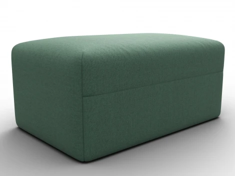 Модуль пуф Лига-060 НПБ (ЛДСП,Брус,Фанера,Рогожка/Зеленый) Лига Диванов 129737