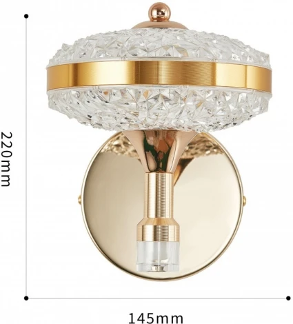 Бра светодиодное Arte Milano Ferrara-72069 273059/1B GD (220V)