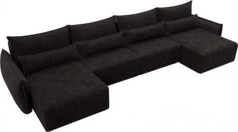 Диван П-образный Лига-051 НПБ Лонг Лига Диванов (Велюр) арт.128738