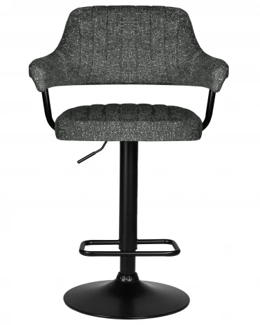 Набор 2 шт стул барный DOBRIN CHARLY BLACK (серый твид (LEO11))