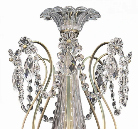 Подвесная люстра Osgona Schon 790111 (220V, хрусталь, подсвечник, свеча)