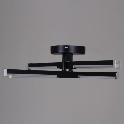 Потолочная люстра светодиодная с пультом с регулировкой цветовой температуры, яркости и ночным режимом Reluce 83090-0.3-04 BK