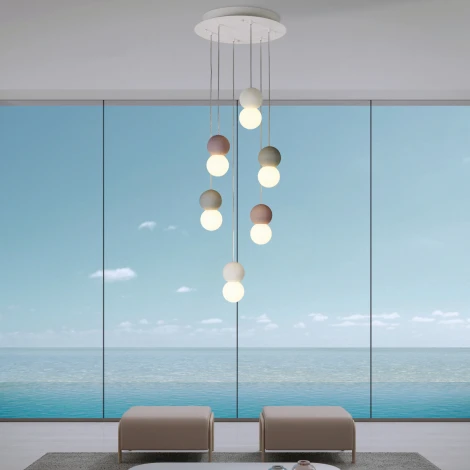 Подвесная люстра Mantra Galaxia 7622 (220V, подвески, на проводе, шарики)