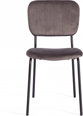 Обеденный стул Tetchair CAROL (Металл,Вельвет/Темно-серый,Черный)