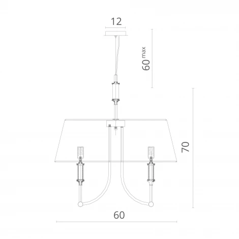 Подвесная люстра Divinare Sorpresa 1167/01 SP-6