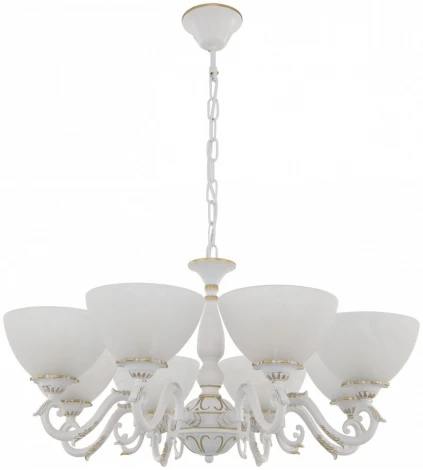 Подвесная люстра Arte Milano AM340518 340518/8 WT+G (220V, на цепи)