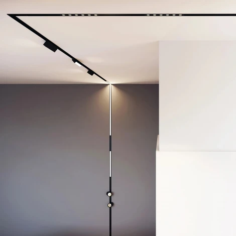 светильник магнитный MAG-DOTS-25-L400-12W Warm3000 (BK, 30 deg, 24V, DALI) (Arlight, IP20 Металл) 046324