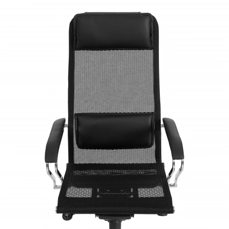 Кресло Nordic/Нордик сетка/кож.зам, черный Tetchair 25661