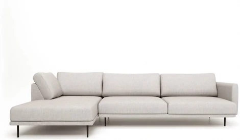 Диван Ricadi угловой ОГОГО (арт.737434), (Рогожка,Ткань/Бежевый)