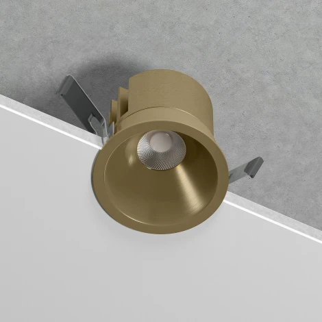 Встраиваемый светильник светодиодный Elektrostandard Forte 25071/LED 15W 4000K латунь