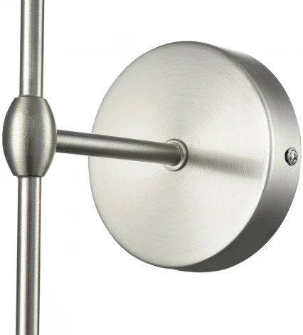 Бра Lumion Latti 8262/1W металл/текстиль, никель/серый E14 1*40W 220V