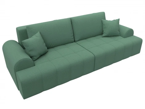 Диван прямой Лига-080 (ДСП/Пластик/Рогожка/Зеленый) Лига Диванов 131113