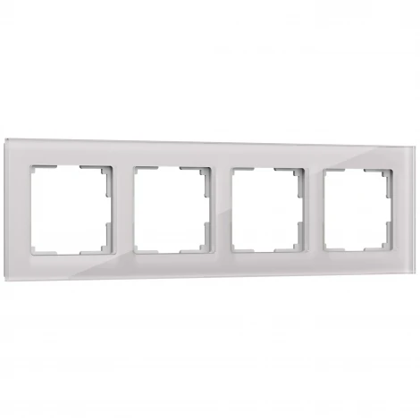 Рамка на 4 поста Favorit (дымчатый,стекло) Werkel W0041117 (a050897)