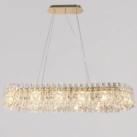 Подвесная люстра хрустальная ILLUMICO IL5130-950LZF-25 GD ELITE