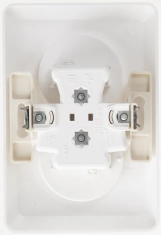 Розетка встраиваемая двойная без заземления (белый) Systeme Electric Этюд PC16-005B