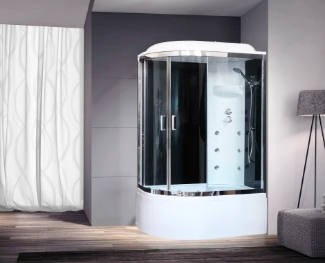 Душевая кабина Royal Bath RB8120BK3-BT-CH-R