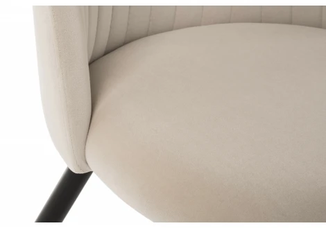 Стул Woodville на металлокаркасе Gabi 1 beige / black 15086