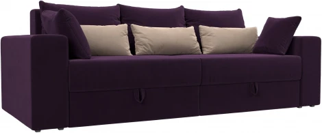 Диван прямой Мэдисон (Фиолетовый,Бежевый/Велюр) Лига Диванов арт.105754