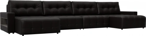 Диван п-образный с полками Лига-053 НПБ Лонг Лига Диванов (Экокожа) арт.128988