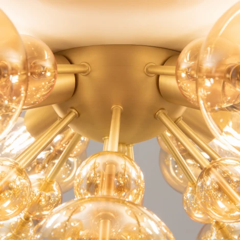 Потолочная люстра Maytoni Bolla MOD133CL-04BS (220V, шарики, молекулы)