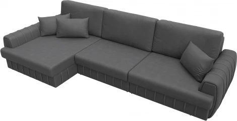 Диван угловой Лига-057 НПБ Лонг угол левый Лига Диванов (Замша) арт.129314L