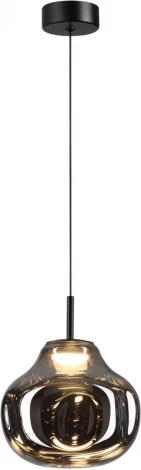 Подвесной светильник Odeon Light Vaso 5097/4LC черный/дымчатый/металл/стекло LED 4W 4000K (220V, на проводе)