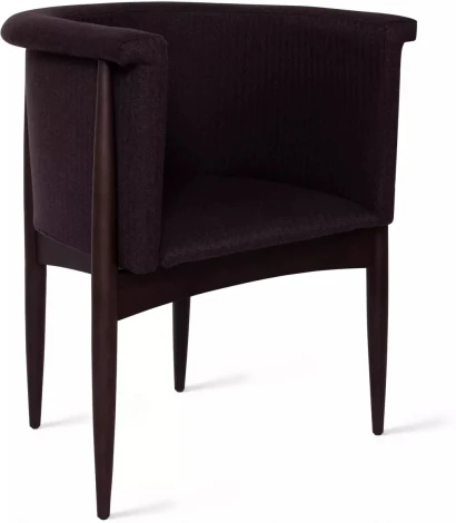 Полукресло Borgese, бук натуральный, лак венге, антрацит Top Concept (20894)