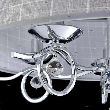 Подвесная люстра Freya Bertrand FR5906-PL-05C-CH (220V, на цепи, узор в клетку)