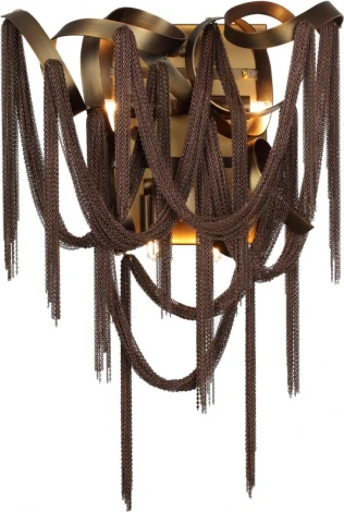 Бра Odeon Light Chainy 5066/4W античн.бронза/коричневый/металл/металл G9 4*40W (220V)